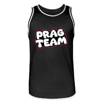 L’équipe de Prague - Maillot de basket Homme - noir/blanc - Devant - AI Model Male 185 dark (185cm)
