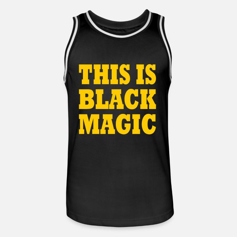 this is black magic - Maillot de basket Homme - noir/blanc