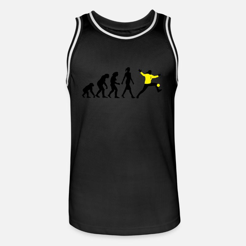 Evolution Handball Torhueterin - Männer Basketball-Trikot - Schwarz/Weiß