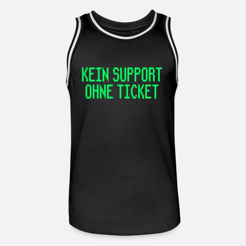 Systemadministrator Admin Spruch Computer - Männer Basketball-Trikot - Schwarz/Weiß