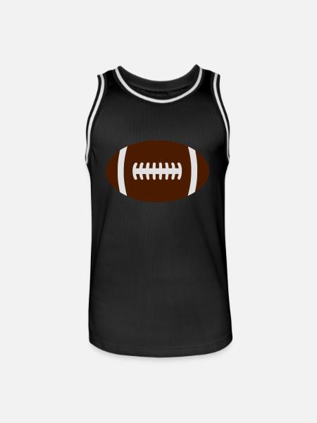 rugby ball - Men's Basketball Jersey - black/white