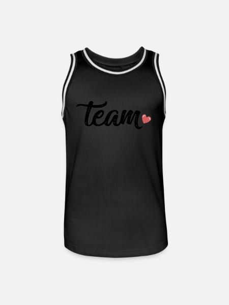 Team Herz - Men's Basketball Jersey - black/white