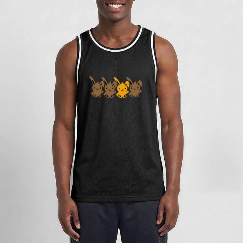 4 Bunny Friends Difference Be Different Different Men's Basketball Jersey