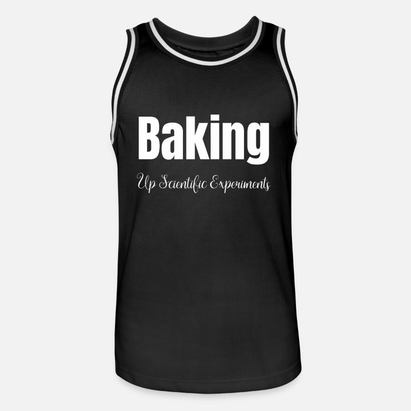 astronomy science baking techniques - Men's Basketball Jersey - black/white