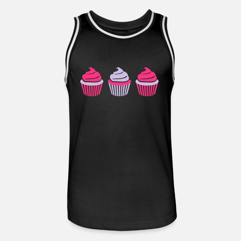 Cupcake - Men's Basketball Jersey - black/white