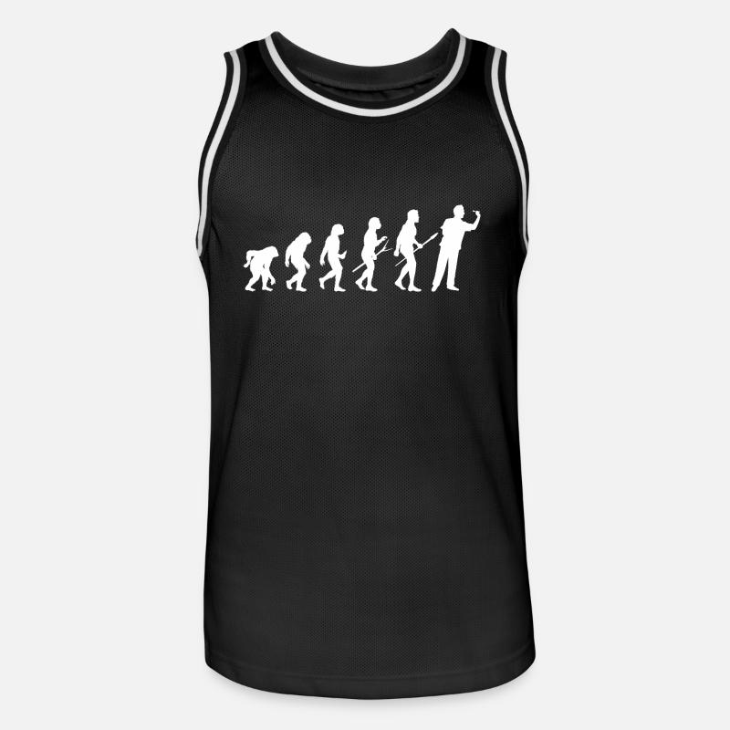 Joueur de fléchettes Evolution Fléchettes - Maillot de basket Homme - noir/blanc