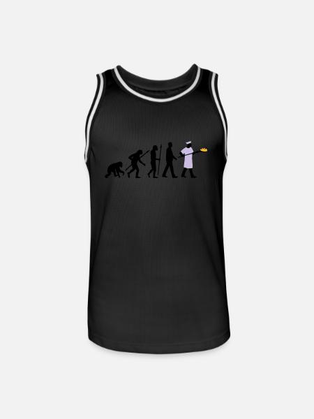 evolution_backer_122013_b_3c - Männer Basketball-Trikot - Schwarz/Weiß