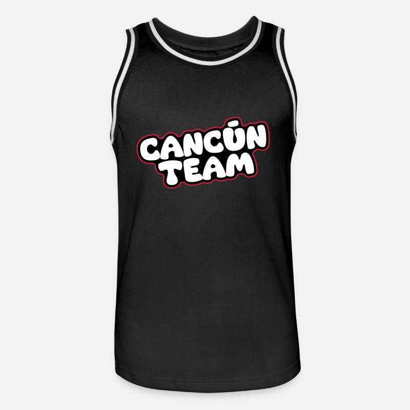 L’équipe de Cancún - Maillot de basket Homme - noir/blanc