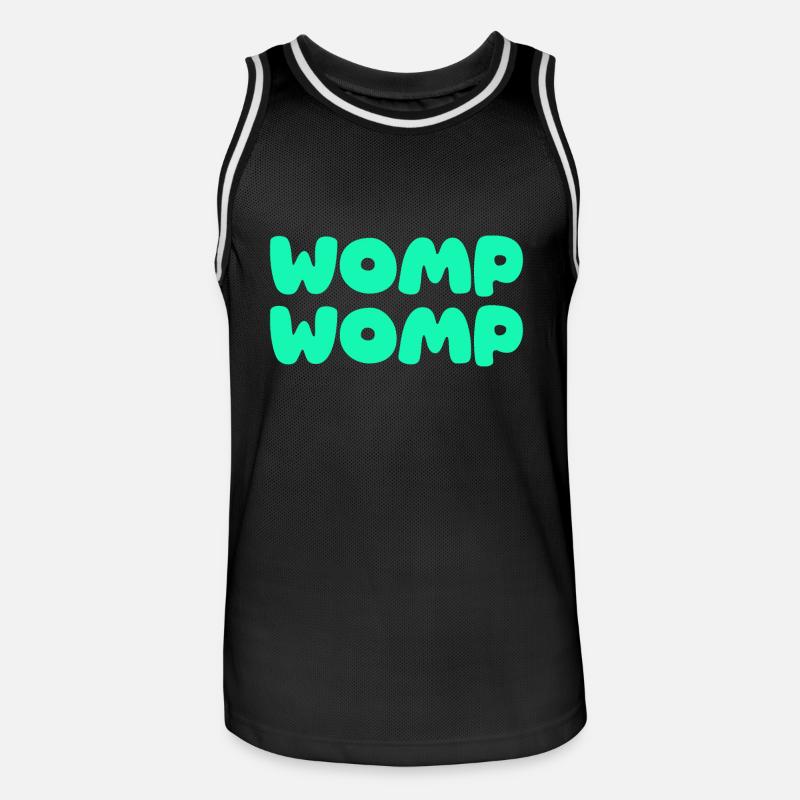 Womp Womp Vert - Maillot de basket Homme - noir/blanc