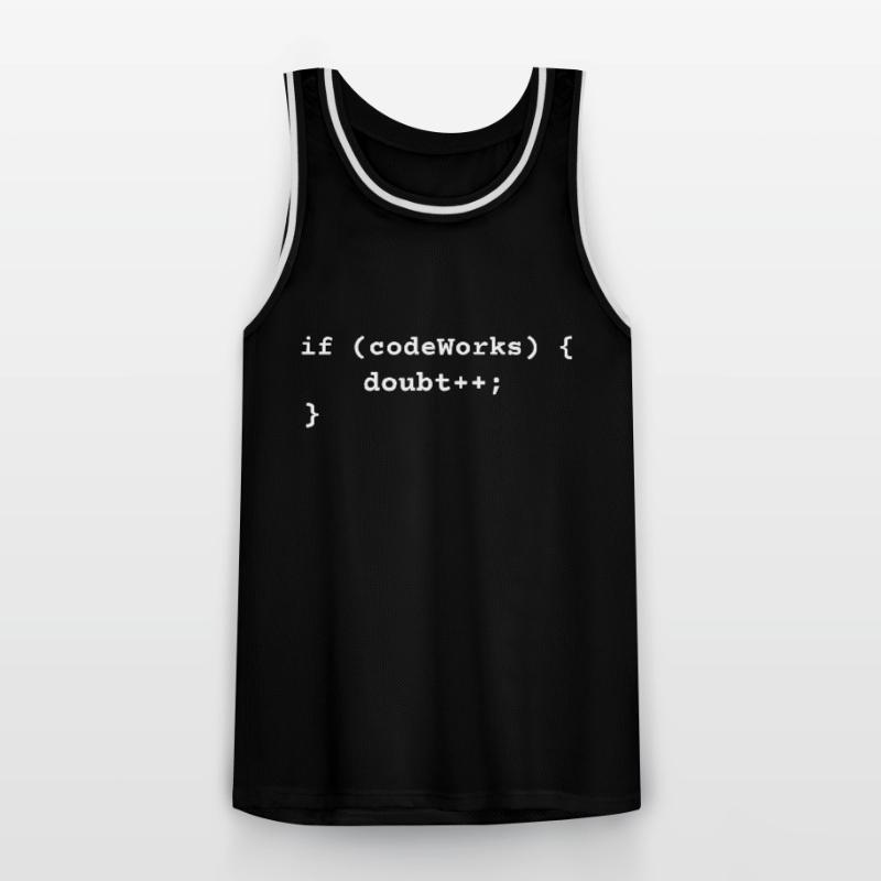 Drôle Programmeur T-Shirt Humour Codage Drôle Python Maillot de basket Homme