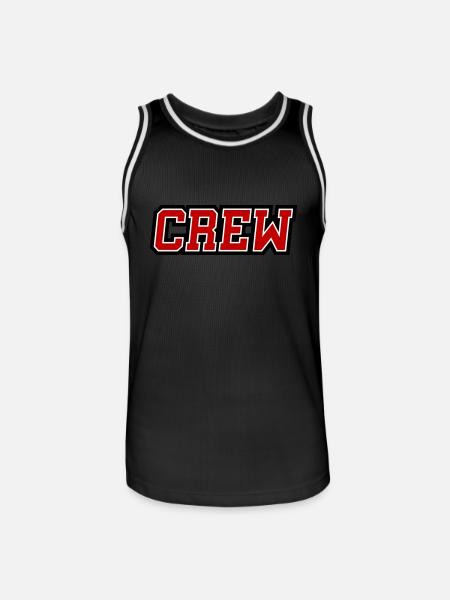 Crew - Men's Basketball Jersey - black/white