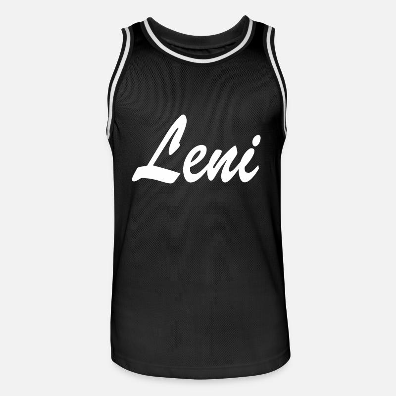Leni - Maglia da basket per uomo - nero/bianco