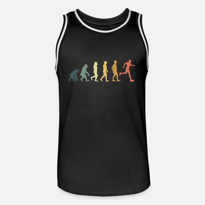 Evolution running - Maillot de basket Homme - noir/blanc