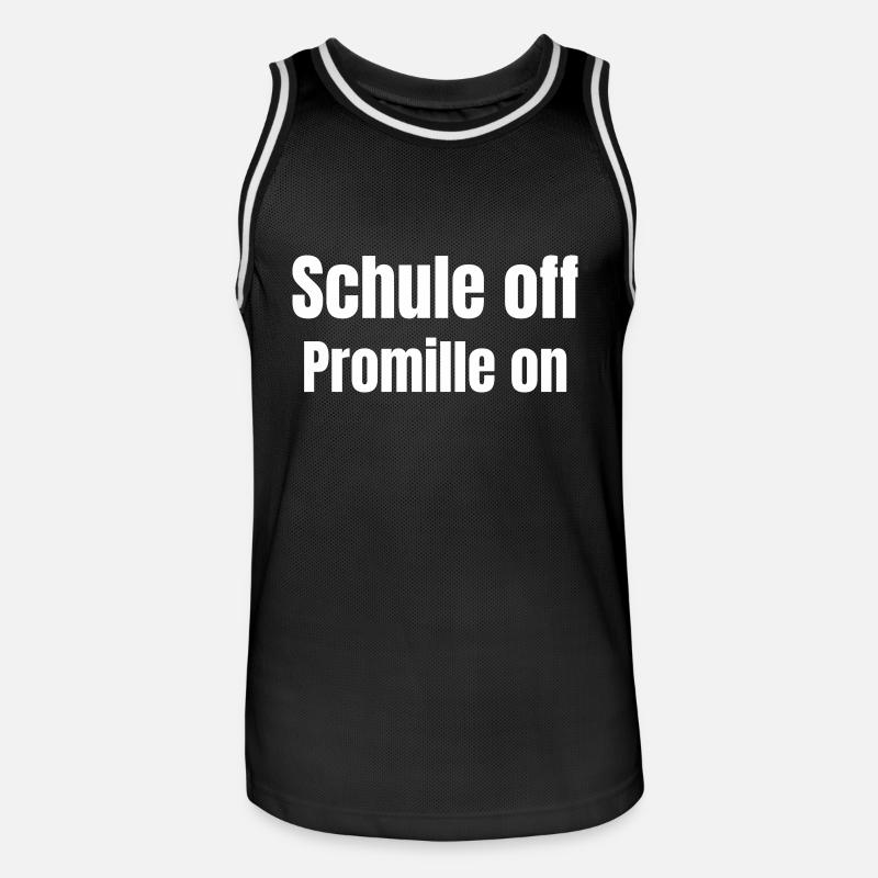 Abschluss Schule oder Ausbildung - Männer Basketball-Trikot - Schwarz/Weiß