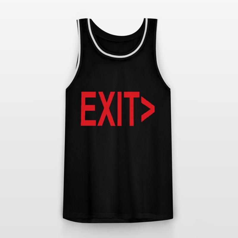 Exit / Exit / Emergency Exit Men's Basketball Jersey