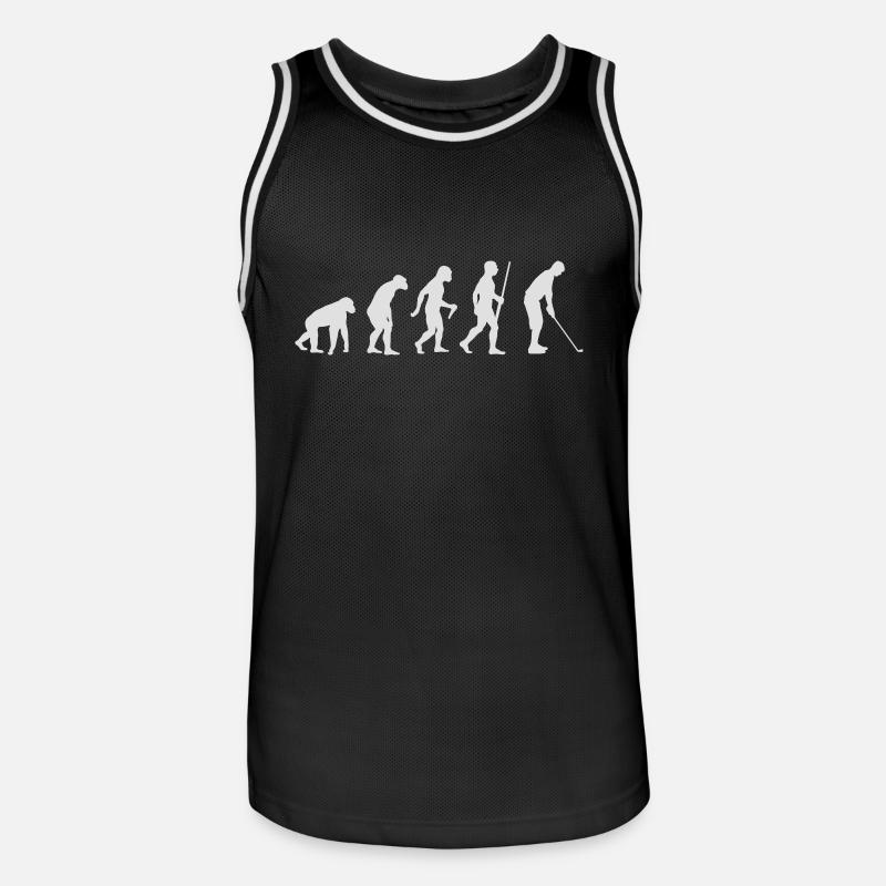 Golfeur Evolution - Maillot de basket Homme - noir/blanc