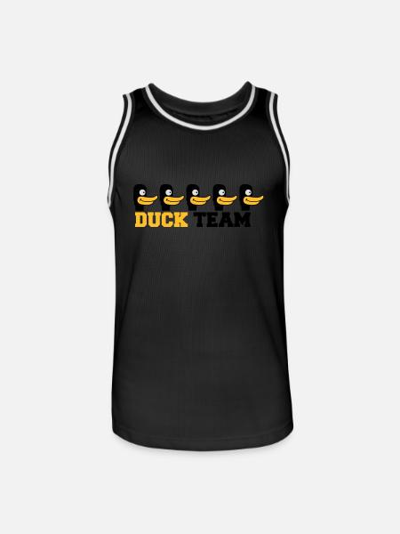 Duck Team - Maillot de basket Homme - noir/blanc