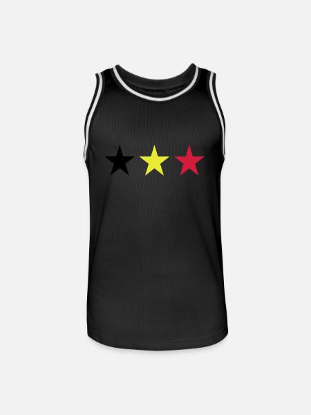 Belgien - Männer Basketball-Trikot - Schwarz/Weiß