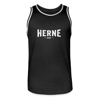 Herne Original - Männer Basketball-Trikot - Schwarz/Weiß - Vorne - AI Model Male 185 dark (185cm)