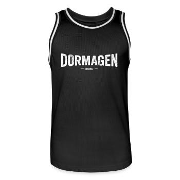 Dormagen Original - Männer Basketball-Trikot - Schwarz/Weiß - Vorne - AI Model Male 185 dark (185cm)