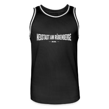 Neustadt am Rübenberge Original - Männer Basketball-Trikot - Schwarz/Weiß - Vorne - AI Model Male 185 dark (185cm)