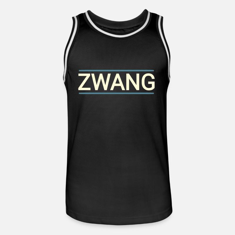 Texte de baiger compulsion - Maillot de basket Homme - noir/blanc
