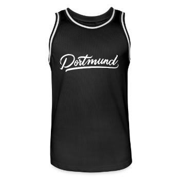 Dortmund - Maillot de basket Homme - noir/blanc - Devant - AI Model Male 185 dark (185cm)