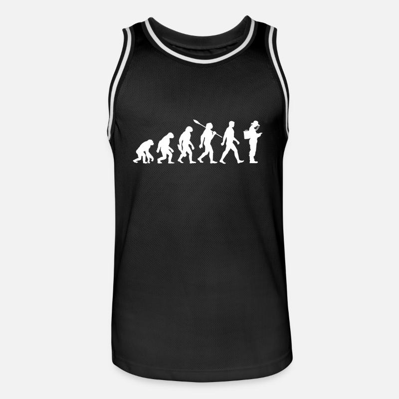 Evolution - Imker - Bienen - Bienenzucht - Männer Basketball-Trikot - Schwarz/Weiß
