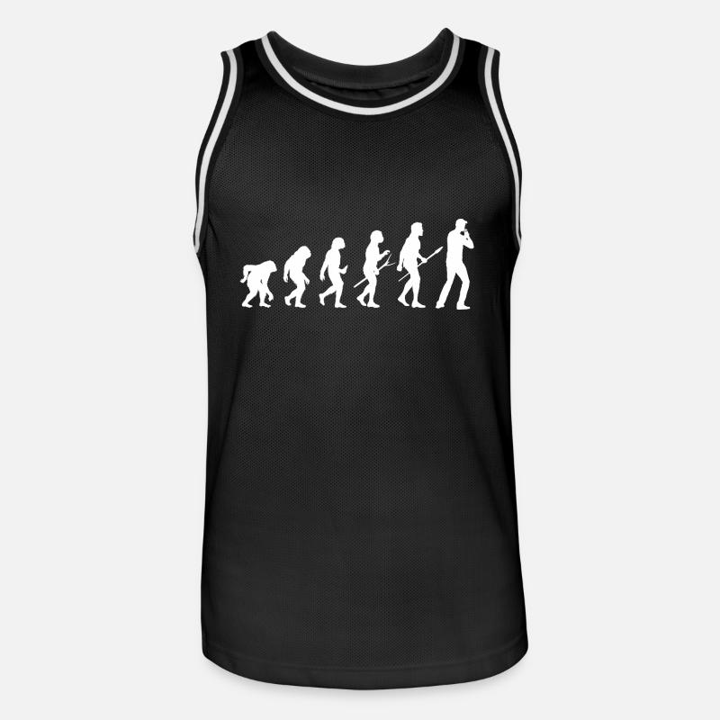 Harmonica Evolution Harmonica - Men's Basketball Jersey - black/white