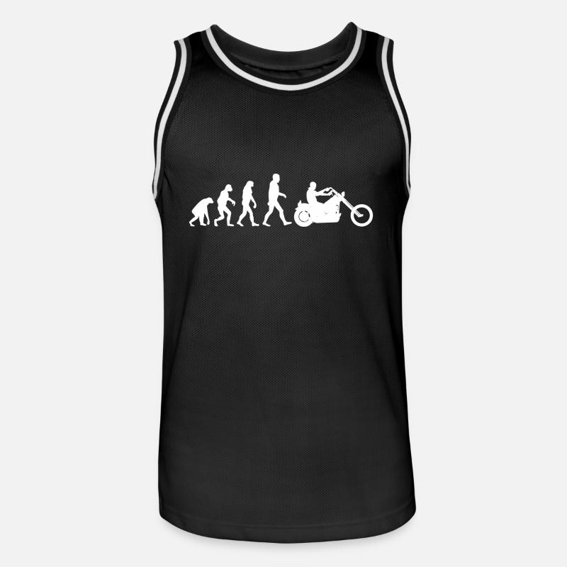 Biker Evolution Chopper - Maillot de basket Homme - noir/blanc