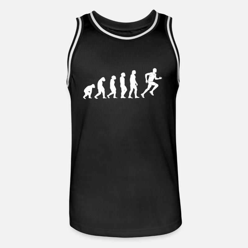 Laufen Evolution - Männer Basketball-Trikot - Schwarz/Weiß
