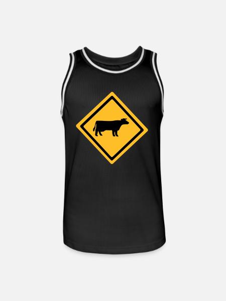Cattle Anmelden - Männer Basketball-Trikot - Schwarz/Weiß