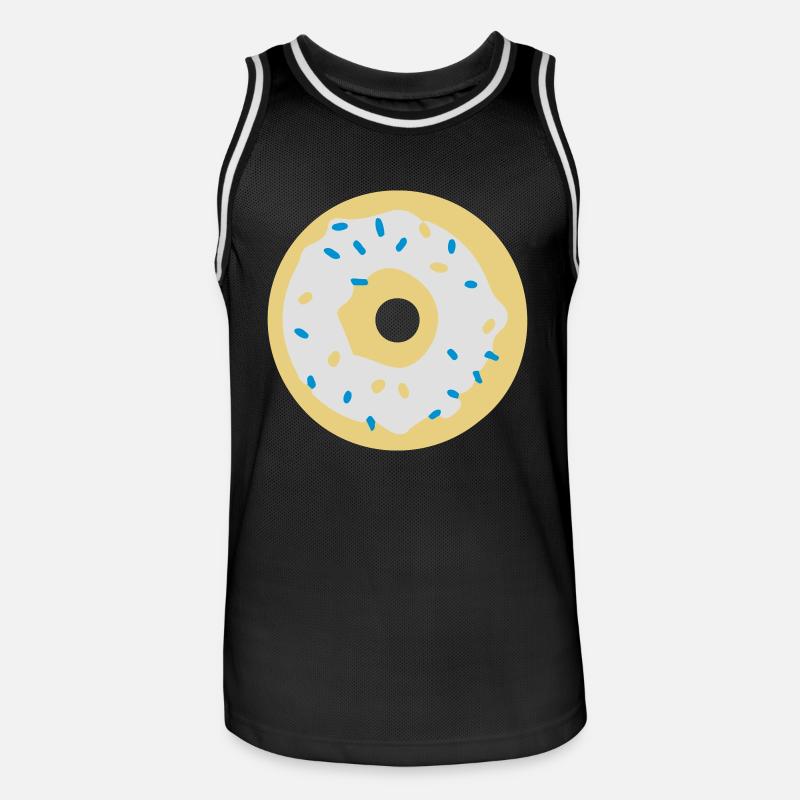 donut - Koszulka koszykarska męska - czarny/biały