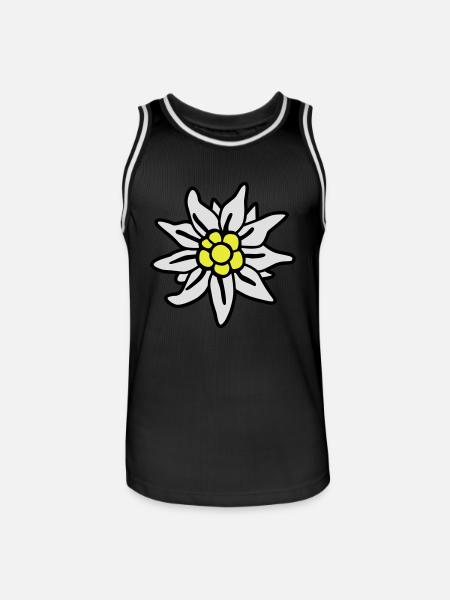 Edelweiss - - Wiesn - - Men's Basketball Jersey - black/white
