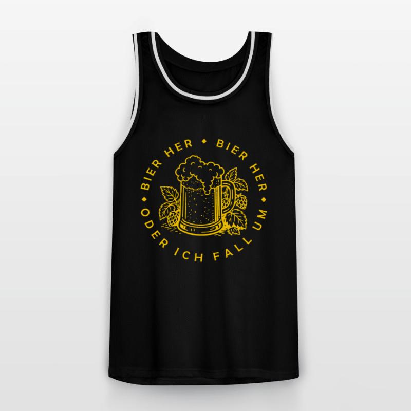 Bees here - Oder ich fall um! Men's Basketball Jersey