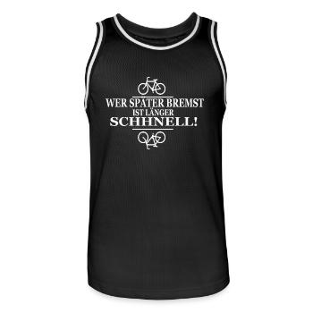 Fahrrad - Männer Basketball-Trikot - Schwarz/Weiß - Vorne - AI Model Male 185 dark (185cm)