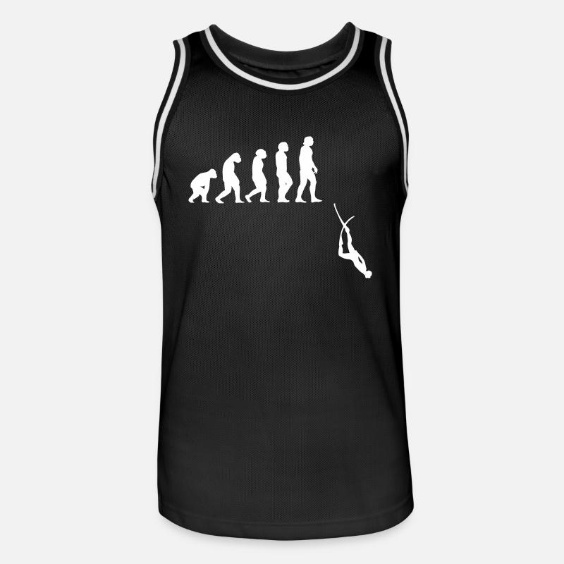 Évolution de l'apnée plongée - Maillot de basket Homme - noir/blanc