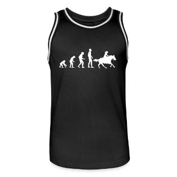 Evolution Western - Maillot de basket Homme - noir/blanc - Devant - AI Model Male 185 dark (185cm)