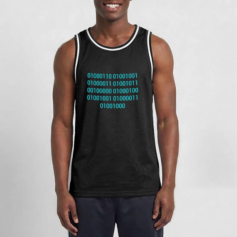 BINARY CODE / BINARY CODE F**K YOU GIFT IDEA Men's Basketball Jersey