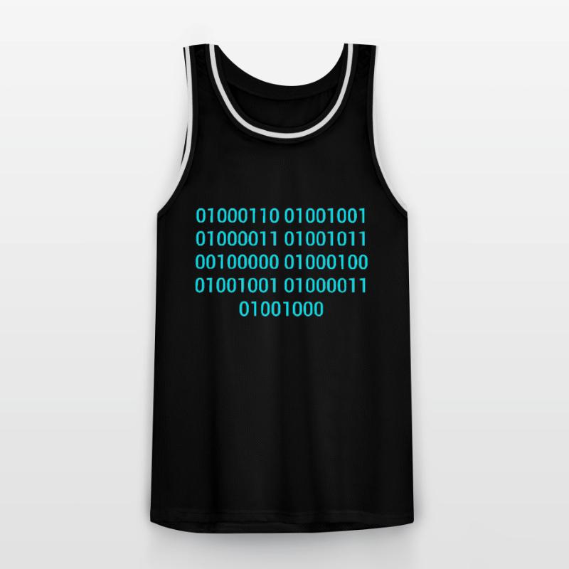 BINARY CODE / BINARY CODE F**K YOU GIFT IDEA Men's Basketball Jersey