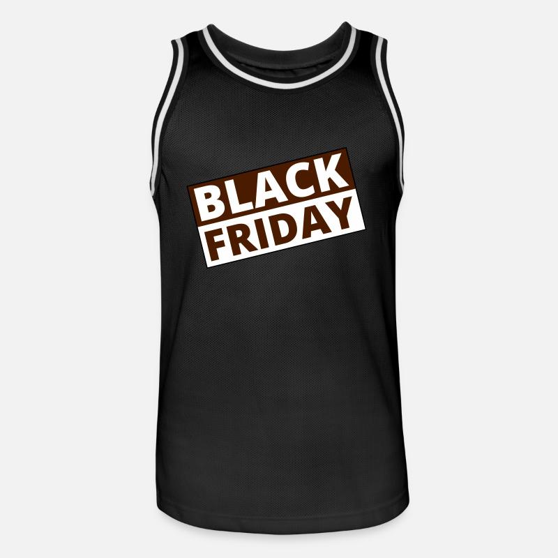 Black Friday - Männer Basketball-Trikot - Schwarz/Weiß