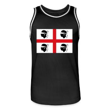 Malex - Männer Basketball-Trikot - Schwarz/Weiß - Vorne - AI Model Male 185 dark (185cm)