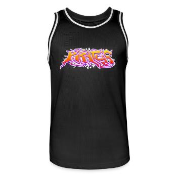 Pirates Graffiti - Men's Basketball Jersey - black/white - Front - AI Model Male 185 dark (185cm)