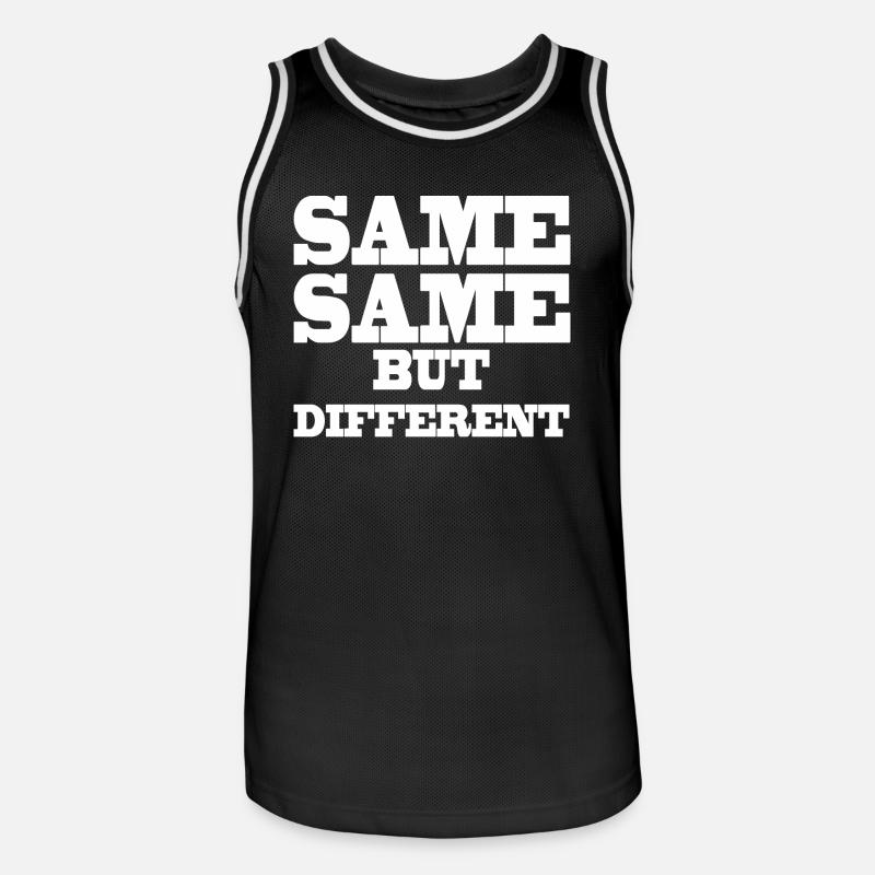 Same Same but Different - Men's Basketball Jersey - black/white