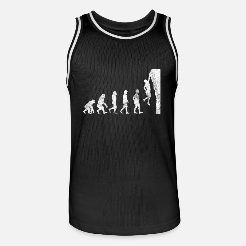 Geschenk Kletterer Boulderer klettern bouldern - Männer Basketball-Trikot - Schwarz/Weiß