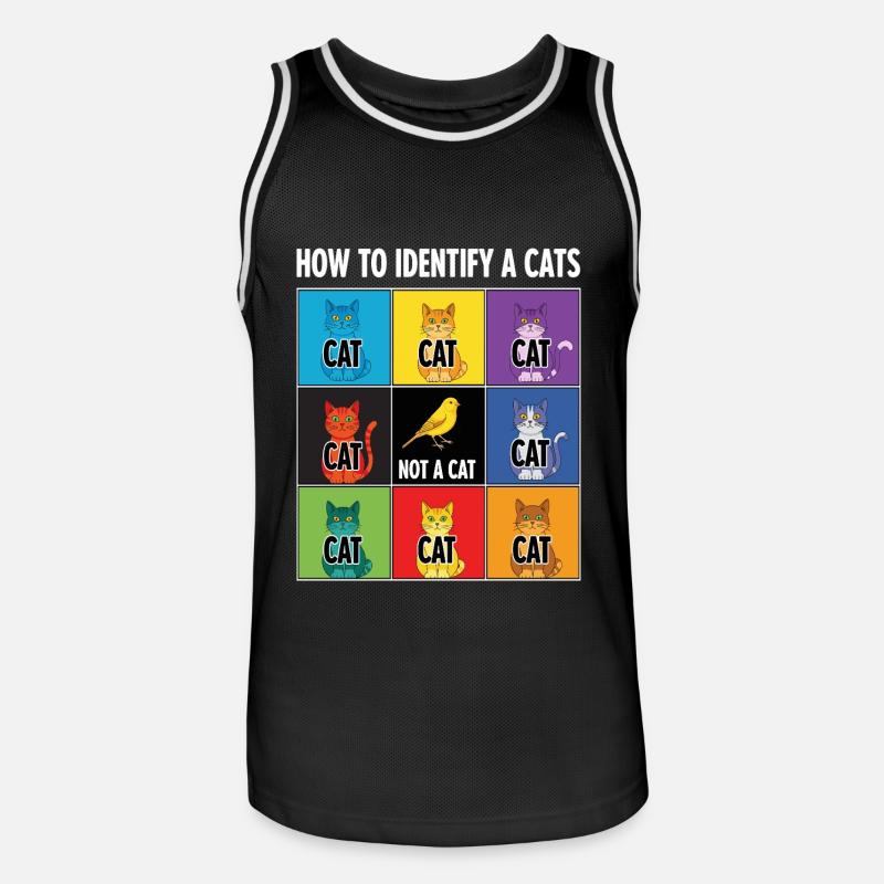 Guide d’identification des chats - Maillot de basket Homme - noir/blanc