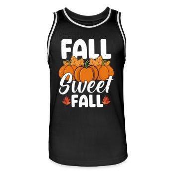 Autumn - Men's Basketball Jersey - black/white - Front - AI Model Male 185 dark (185cm)