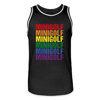 Golf Golf Balle de Golf Indoor Golf LGBT - Maillot de basket Homme - noir/blanc - Devant - AI Model Male 185 dark (185cm)
