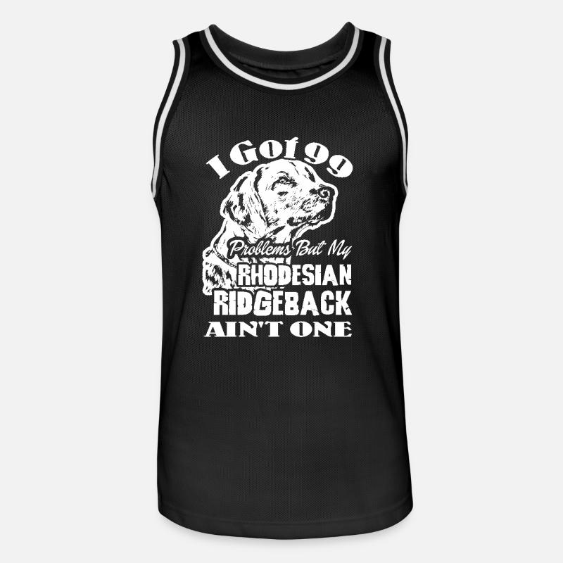 Rhodesian Ridgeback Ain't Problem - Men's Basketball Jersey - black/white