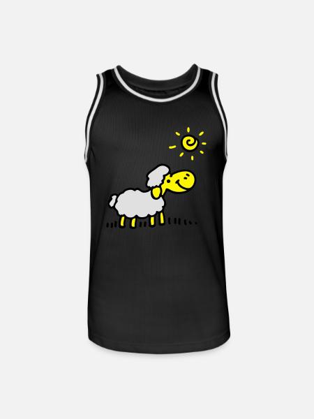 Sheep Sun 3 - Men's Basketball Jersey - black/white